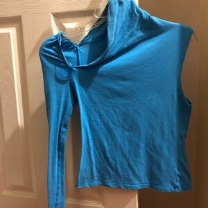 Zara  Blue Long Sleeve Top Size Small- good condition